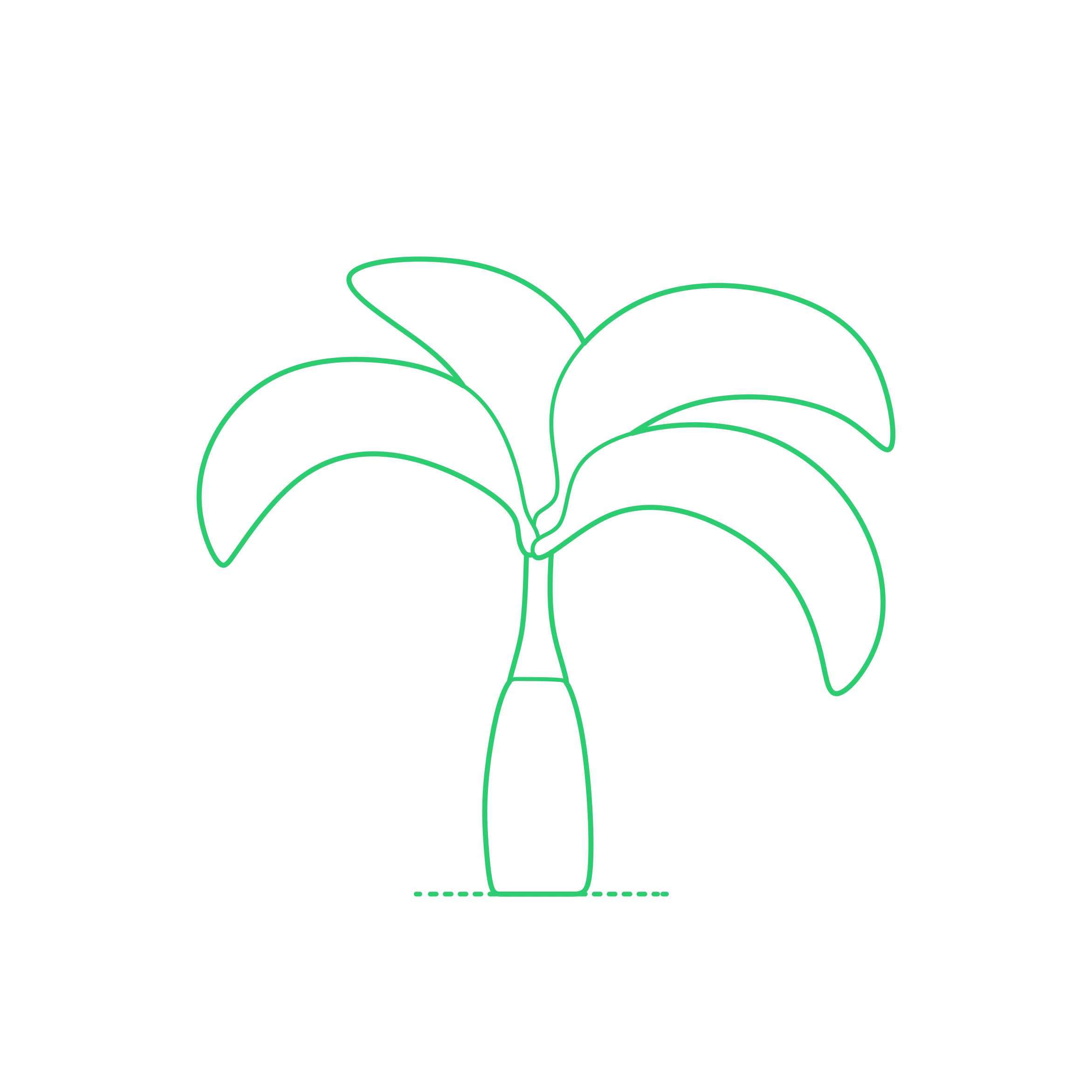 Plants Palms Bottle Palm Engraving Svg Design Free Vectors